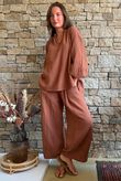 Santos Cushion Cotton Heathcliff Blouse Chestnut?